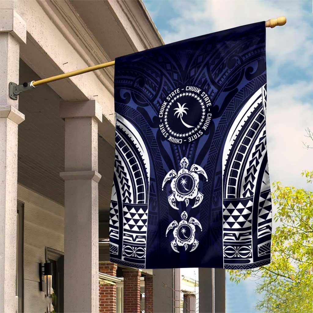 FSM Chuuk States Garden Flag Micronesia Six 9 One Polynesian Tribal Pattern
