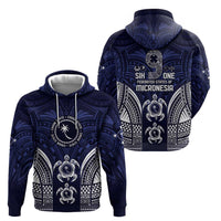 FSM Chuuk States Hoodie Micronesia Six 9 One Polynesian Tribal Pattern