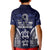 FSM Chuuk States Kid Polo Shirt Micronesia Six 9 One Polynesian Tribal Pattern