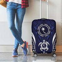 FSM Chuuk States Luggage Cover Micronesia Six 9 One Polynesian Tribal Pattern