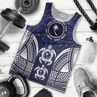 FSM Chuuk States Men Tank Top Micronesia Six 9 One Polynesian Tribal Pattern LT9 - Polynesian Pride