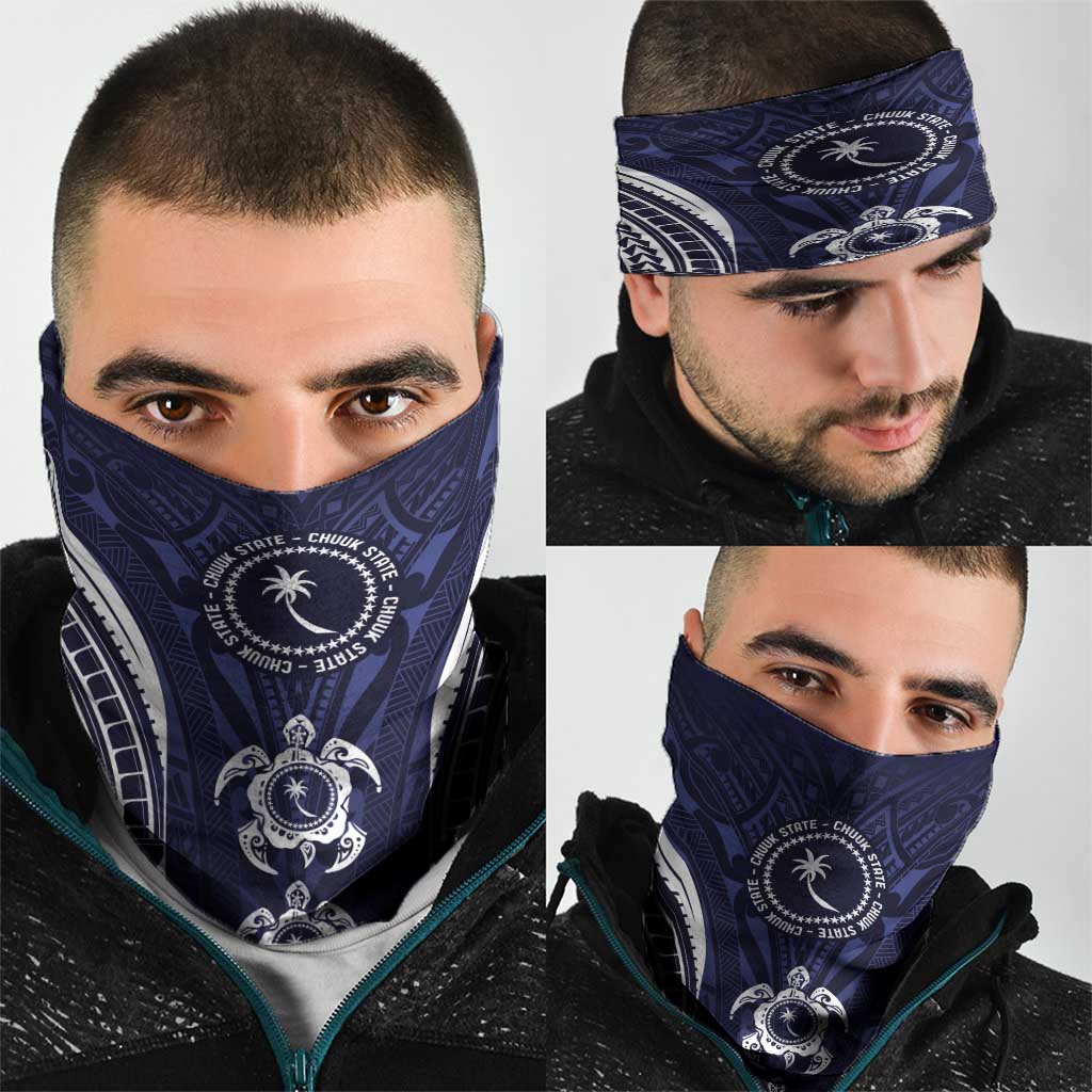 FSM Chuuk States Neck Gaiter Micronesia Six 9 One Polynesian Tribal Pattern - Polynesian Pride