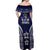FSM Chuuk States Off Shoulder Maxi Dress Micronesia Six 9 One Polynesian Tribal Pattern