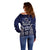 FSM Chuuk States Off Shoulder Sweater Micronesia Six 9 One Polynesian Tribal Pattern