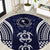 FSM Chuuk States Round Carpet Micronesia Six 9 One Polynesian Tribal Pattern