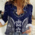 FSM Chuuk States Women Casual Shirt Micronesia Six 9 One Polynesian Tribal Pattern