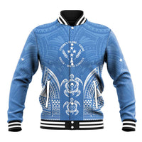 FSM Kosrae States Baseball Jacket Micronesia Six 9 One Polynesian Tribal Pattern