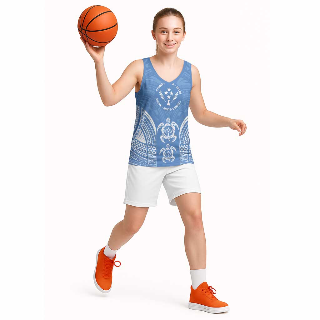 FSM Kosrae States Basketball Jersey Micronesia Six 9 One Polynesian Tribal Pattern - Polynesian Pride