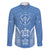 FSM Kosrae States Family Matching Long Sleeve Bodycon Dress and Hawaiian Shirt Micronesia Six 9 One Polynesian Tribal Pattern