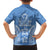 FSM Kosrae States Family Matching Off The Shoulder Long Sleeve Dress and Hawaiian Shirt Micronesia Six 9 One Polynesian Tribal Pattern