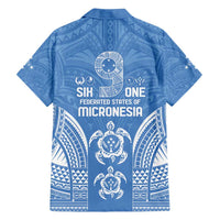 FSM Kosrae States Family Matching Off Shoulder Maxi Dress and Hawaiian Shirt Micronesia Six 9 One Polynesian Tribal Pattern