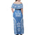 FSM Kosrae States Family Matching Off Shoulder Maxi Dress and Hawaiian Shirt Micronesia Six 9 One Polynesian Tribal Pattern