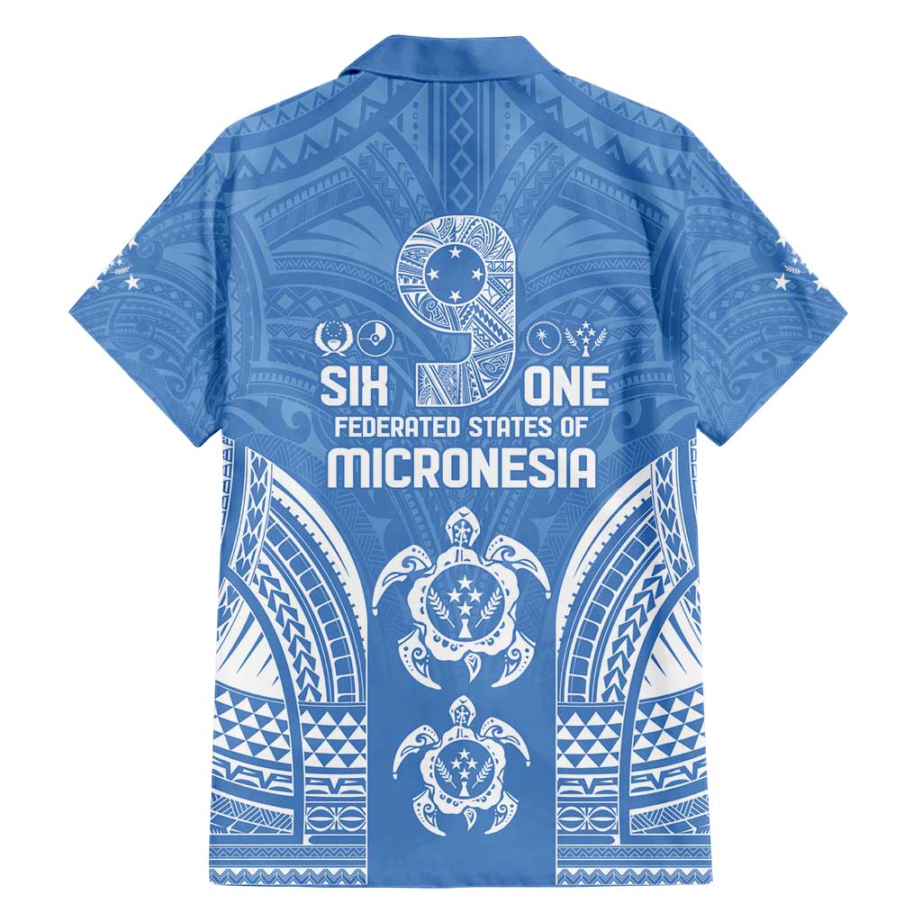 FSM Kosrae States Hawaiian Shirt Micronesia Six 9 One Polynesian Tribal Pattern