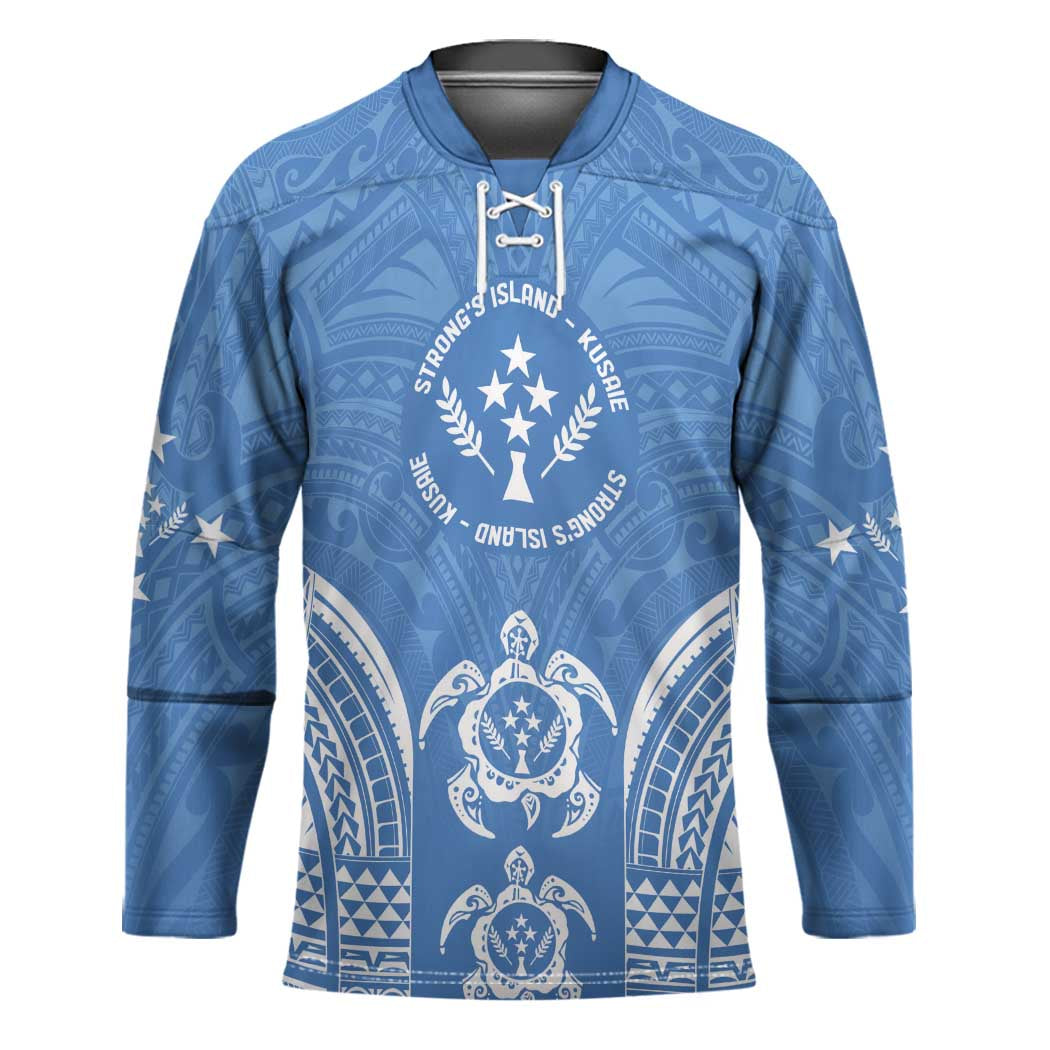 FSM Kosrae States Hockey Jersey Micronesia Six 9 One Polynesian Tribal Pattern - Polynesian Pride