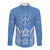 FSM Kosrae States Long Sleeve Button Shirt Micronesia Six 9 One Polynesian Tribal Pattern