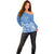 FSM Kosrae States Off Shoulder Sweater Micronesia Six 9 One Polynesian Tribal Pattern