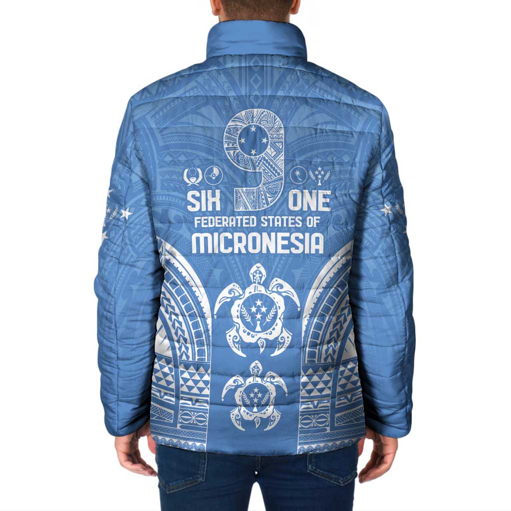 FSM Kosrae States Padded Jacket Micronesia Six 9 One Polynesian Tribal Pattern LT9 - Polynesian Pride