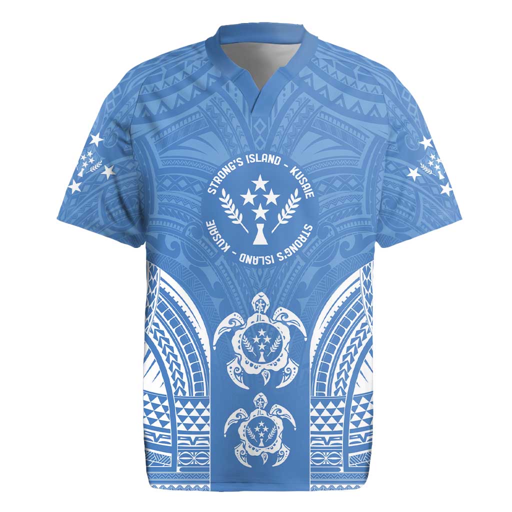 FSM Kosrae States Rugby Jersey Micronesia Six 9 One Polynesian Tribal Pattern