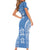 FSM Kosrae States Short Sleeve Bodycon Dress Micronesia Six 9 One Polynesian Tribal Pattern