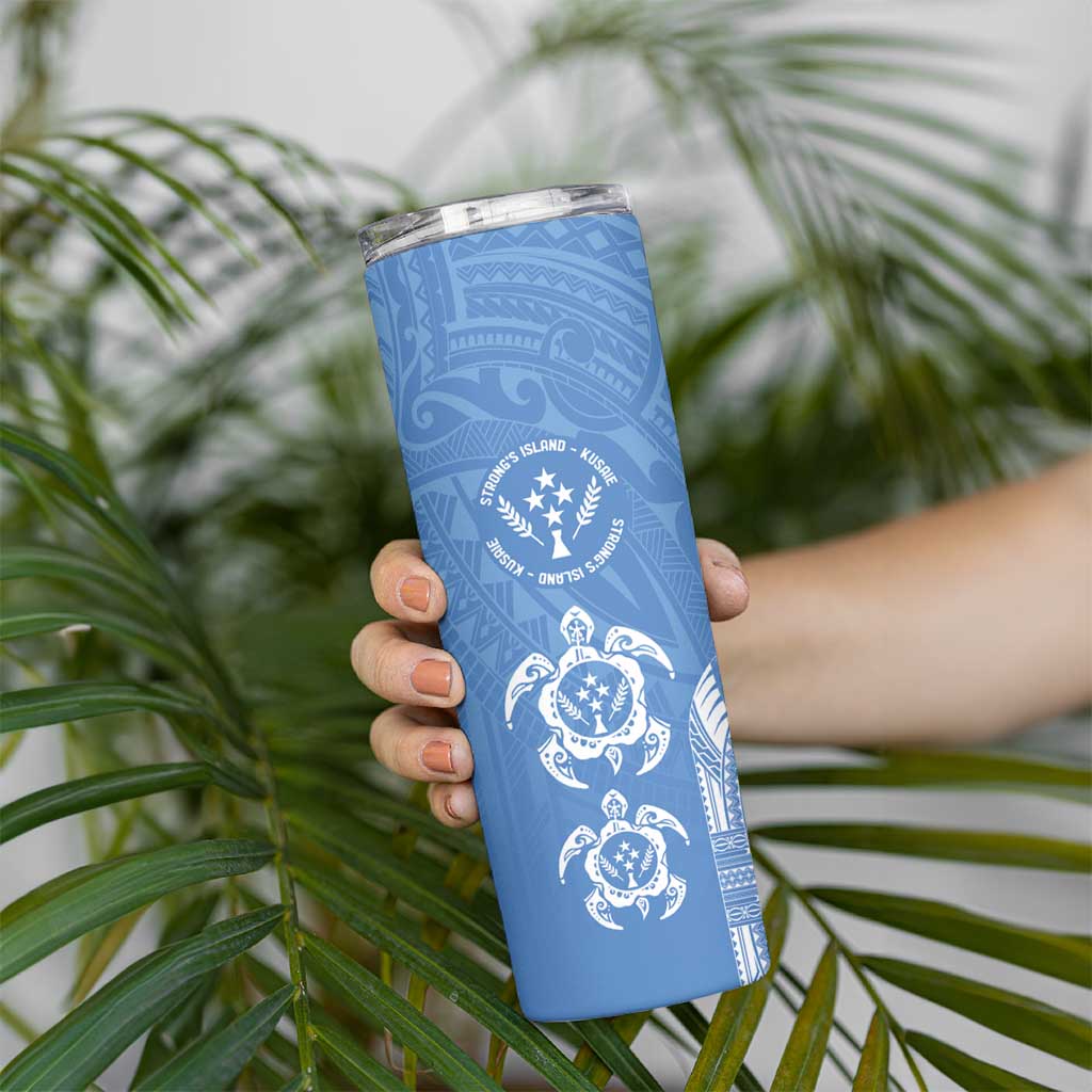 FSM Kosrae States Skinny Tumbler Micronesia Six 9 One Polynesian Tribal Pattern