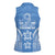 FSM Kosrae States Women Sleeveless Polo Shirt Micronesia Six 9 One Polynesian Tribal Pattern