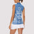FSM Kosrae States Women Sleeveless Polo Shirt Micronesia Six 9 One Polynesian Tribal Pattern