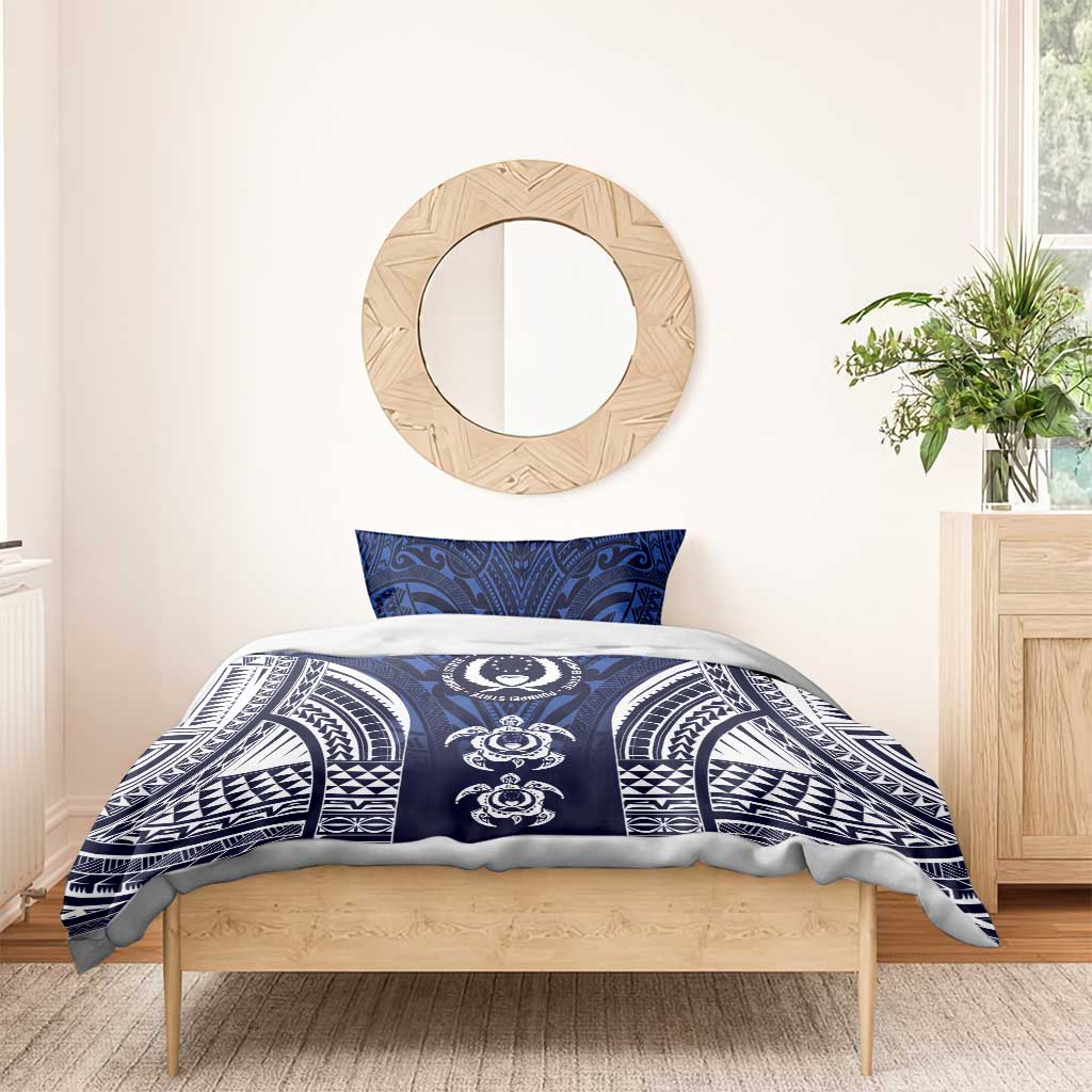FSM Pohnpei States Bedding Set Micronesia Six 9 One Polynesian Tribal Pattern