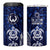 FSM Pohnpei States 4 in 1 Can Cooler Tumbler Micronesia Six 9 One Polynesian Tribal Pattern