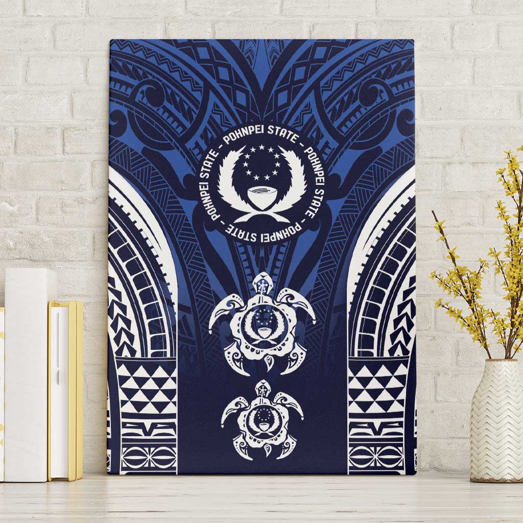 FSM Pohnpei States Canvas Wall Art Micronesia Six 9 One Polynesian Tribal Pattern