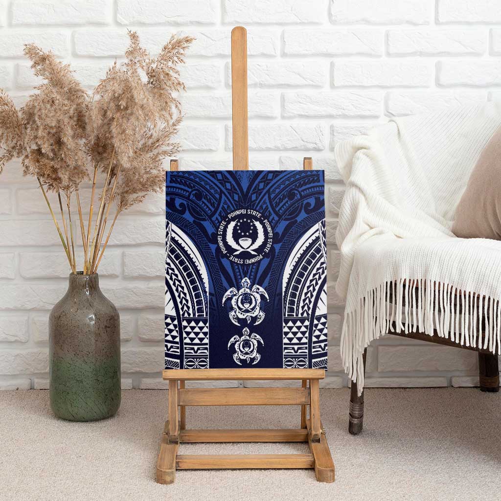 FSM Pohnpei States Canvas Wall Art Micronesia Six 9 One Polynesian Tribal Pattern