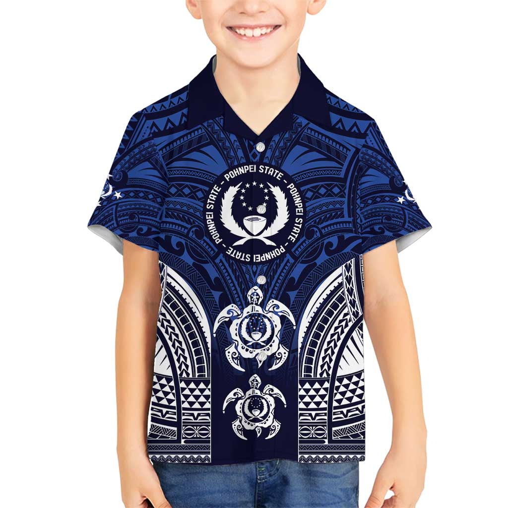 FSM Pohnpei States Family Matching Long Sleeve Bodycon Dress and Hawaiian Shirt Micronesia Six 9 One Polynesian Tribal Pattern