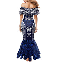 FSM Pohnpei States Family Matching Mermaid Dress and Hawaiian Shirt Micronesia Six 9 One Polynesian Tribal Pattern
