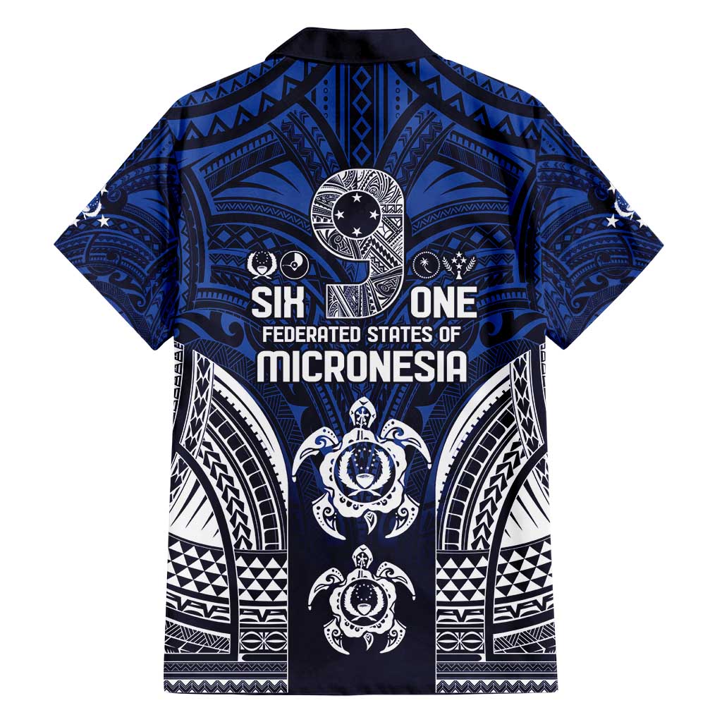 FSM Pohnpei States Family Matching Off Shoulder Maxi Dress and Hawaiian Shirt Micronesia Six 9 One Polynesian Tribal Pattern