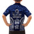 FSM Pohnpei States Family Matching Off Shoulder Short Dress and Hawaiian Shirt Micronesia Six 9 One Polynesian Tribal Pattern