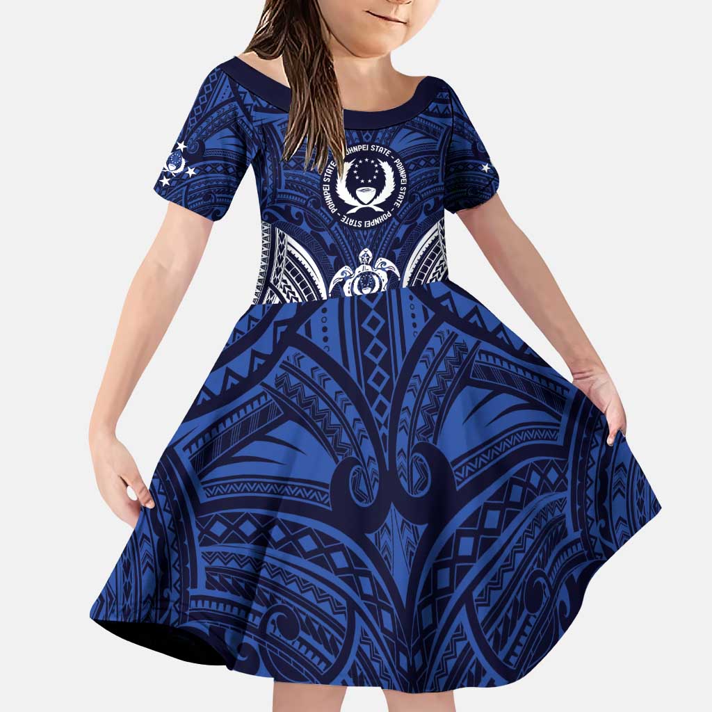 FSM Pohnpei States Family Matching Puletasi and Hawaiian Shirt Micronesia Six 9 One Polynesian Tribal Pattern