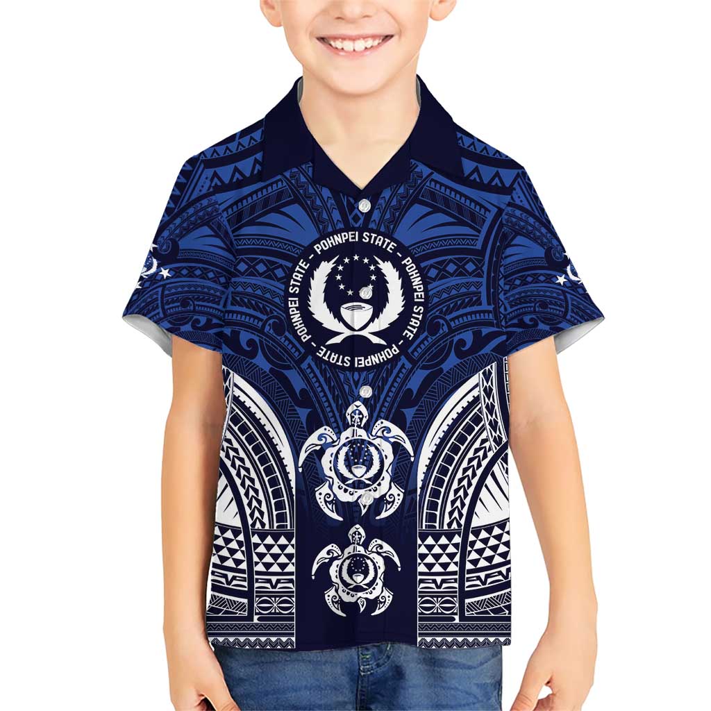 FSM Pohnpei States Family Matching Short Sleeve Bodycon Dress and Hawaiian Shirt Micronesia Six 9 One Polynesian Tribal Pattern