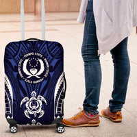 FSM Pohnpei States Luggage Cover Micronesia Six 9 One Polynesian Tribal Pattern
