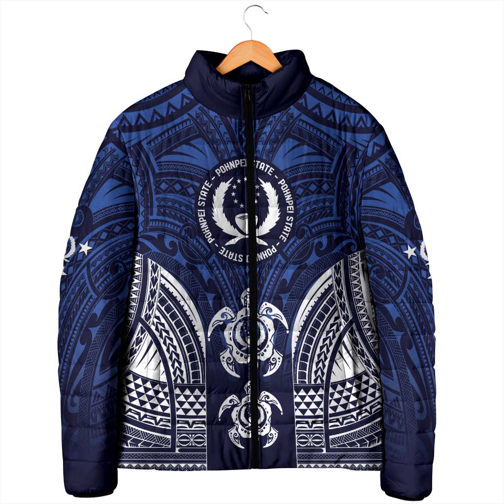 FSM Pohnpei States Padded Jacket Micronesia Six 9 One Polynesian Tribal Pattern LT9 - Polynesian Pride