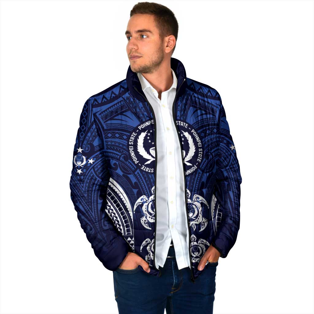 FSM Pohnpei States Padded Jacket Micronesia Six 9 One Polynesian Tribal Pattern LT9 - Polynesian Pride