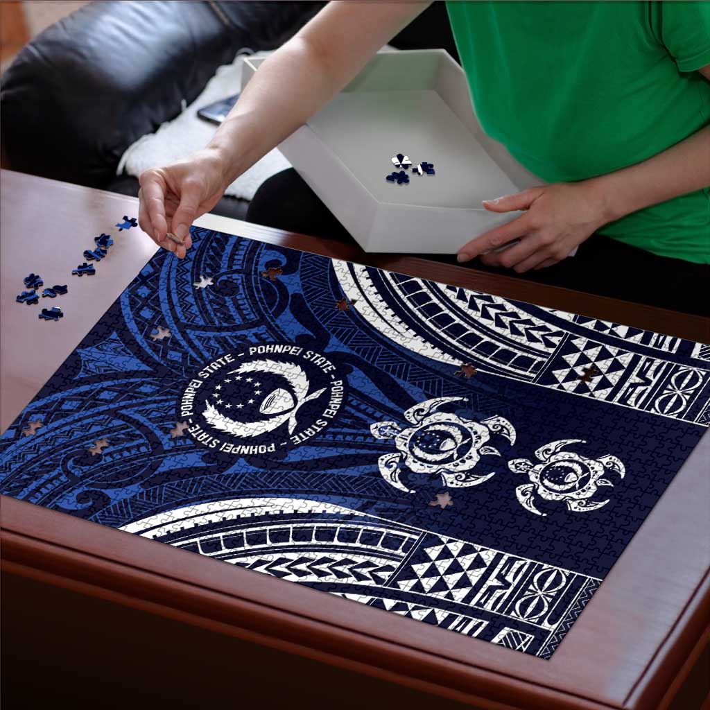 FSM Pohnpei States Puzzle Micronesia Six 9 One Polynesian Tribal Pattern LT9 - Polynesian Pride