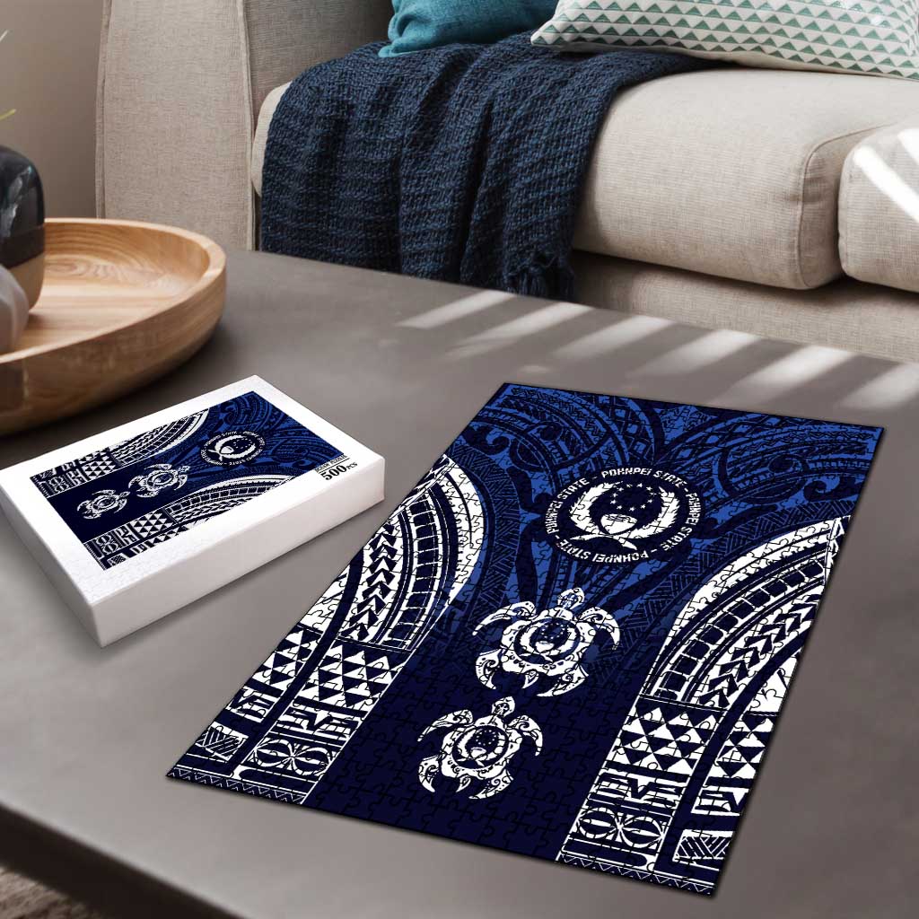 FSM Pohnpei States Puzzle Micronesia Six 9 One Polynesian Tribal Pattern LT9 - Polynesian Pride