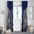 FSM Pohnpei States Window Curtain Micronesia Six 9 One Polynesian Tribal Pattern