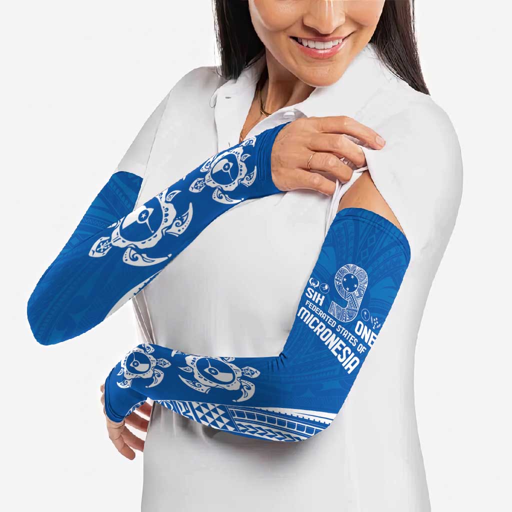 FSM Yap States Arm Sleeves Micronesia Six 9 One Polynesian Tribal Pattern - Polynesian Pride