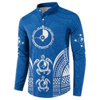 FSM Yap States Button Sweatshirt Micronesia Six 9 One Polynesian Tribal Pattern