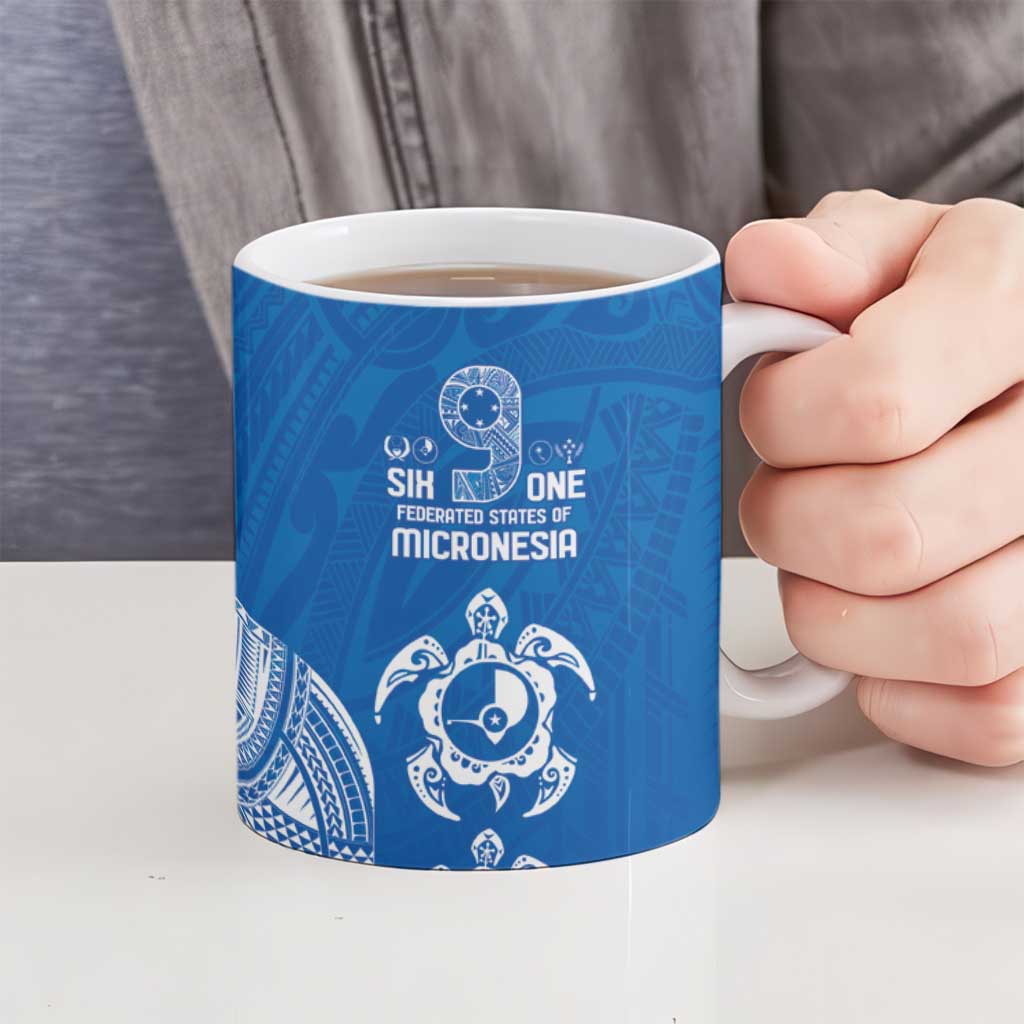 FSM Yap States Ceramic Mug Micronesia Six 9 One Polynesian Tribal Pattern LT9 - Polynesian Pride