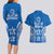 FSM Yap States Couples Matching Long Sleeve Bodycon Dress and Hawaiian Shirt Micronesia Six 9 One Polynesian Tribal Pattern