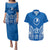 FSM Yap States Couples Matching Puletasi and Hawaiian Shirt Micronesia Six 9 One Polynesian Tribal Pattern
