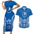 FSM Yap States Couples Matching Short Sleeve Bodycon Dress and Hawaiian Shirt Micronesia Six 9 One Polynesian Tribal Pattern