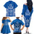 FSM Yap States Family Matching Off The Shoulder Long Sleeve Dress and Hawaiian Shirt Micronesia Six 9 One Polynesian Tribal Pattern