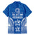 FSM Yap States Family Matching Off The Shoulder Long Sleeve Dress and Hawaiian Shirt Micronesia Six 9 One Polynesian Tribal Pattern